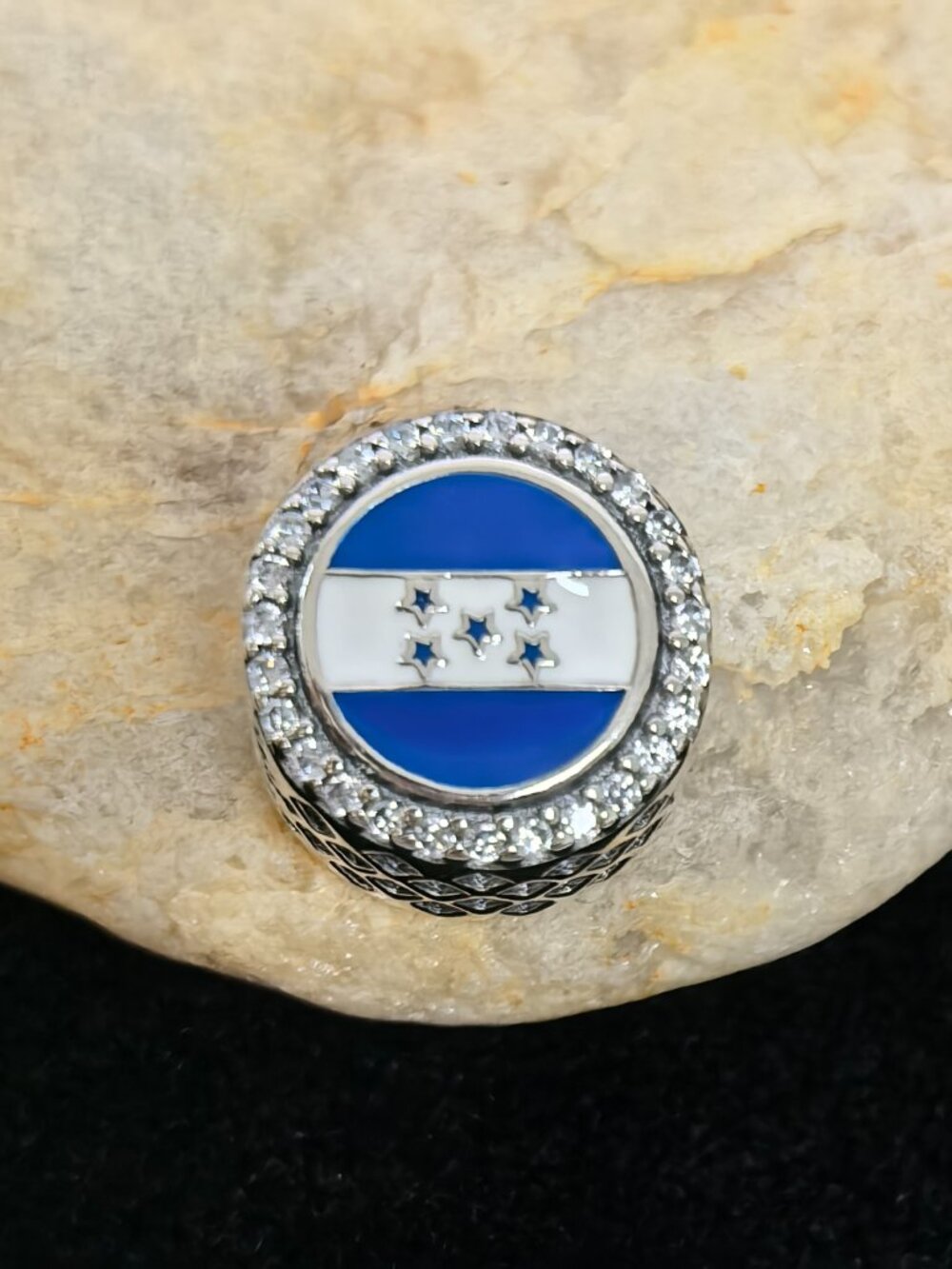 Pandora HONDURAS Flag Charm pendant, S925 Silver (Women's)